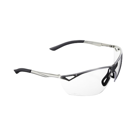 Allen Co Trigger Metal Frame Shooting Safety Glasses, Clear Lenses, ANSI Z87.1+ & CE Rated 2368